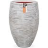 Capi Nature Rib NL vase elegant luxe M 39x39x60cm Ivoor bloempot