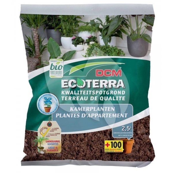 Ecoterra kamerplanten potgrond 2.5 liter