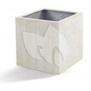 Grigio plantenbak Cube XL antiek wit betonlook