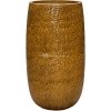 Hoge Pot Marly Honey ronde gele bloempot voor binnen en buiten 36x63 cm