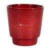 Pot Odense Star Bordeaux S 13x14 cm rode ronde bloempot voor binnen