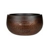 Bowl Mya Shiny Mocha 22x11 cm ronde bruine lage bloempot voor binnen