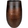 Hoge pot Mya Shiny Mocha 18x30 cm ronde bruine hoge bloempot voor binnen