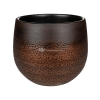 Pot Mya Shiny Mocha 15x13 cm ronde bruine bloempot voor binnen
