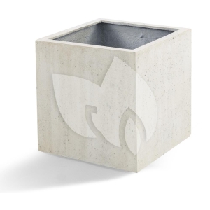 Grigio plantenbak Cube M antiek wit betonlook