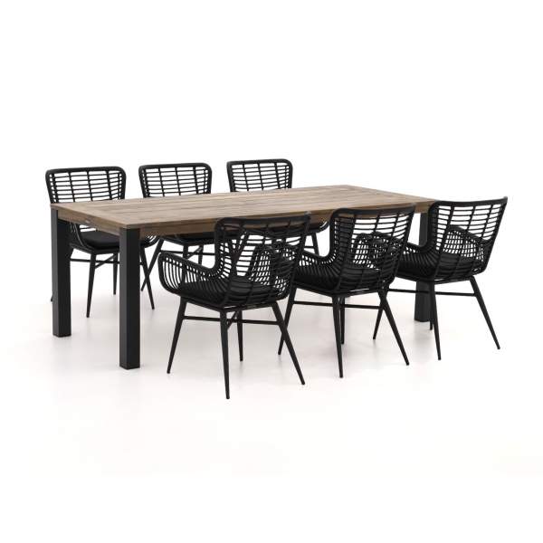 Intenso Asti/ROUGH-S 220cm dining tuinset 7-delig