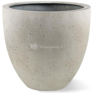 Grigio plantenbak Egg Pot M antiek wit betonlook