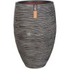 Capi Nature Rib NL vase elegant luxe L 45x45x72cm Antraciet bloempot