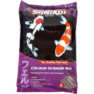 SaniKoi Colour hi-grow mix visvoer 6mm - 10 liter