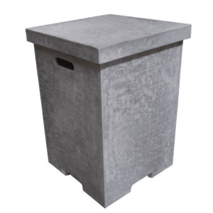 Elementi - Gasfles cover betonlook vierkant