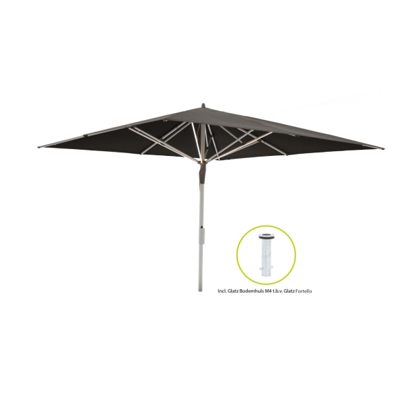 Glatz Fortello LED parasol 400x400cm