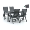 Bellagio Lugo/Fidenza 160cm dining tuinset 5-delig verstelbaar