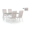 Bellagio Avenza/Fidenza 160cm dining tuinset 5-delig verstelbaar