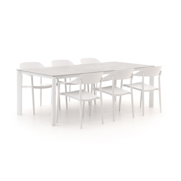 Bellagio Valli/Isolo 220/280cm dining tuinset 7-delig uitschuifbaar