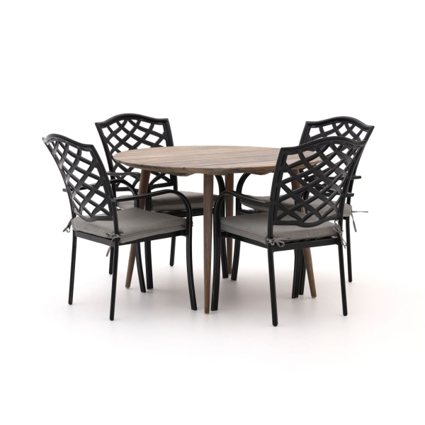 Hartman Berkeley/ROUGH-K ø 115cm dining tuinset 5-delig