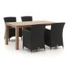 Forza Barga/ROUGH-S 160cm dining tuinset 5-delig