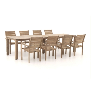 ROUGH-S 300cm dining tuinset 9-delig stapelbaar