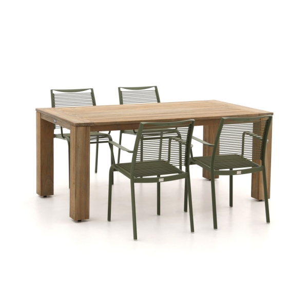 Apple Bee Hawaii/ROUGH-X 180cm dining tuinset 5-delig stapelbaar