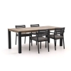 Bellagio Rumo/ROUGH-S 160cm dining tuinset 5-delig