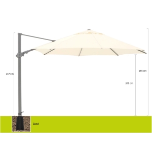 Shadowline Austin zweefparasol ø 350cm