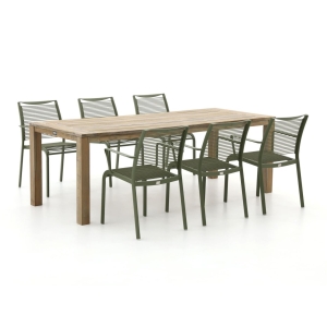 Apple Bee Hawaii/ROUGH-S 220cm dining tuinset 7-delig stapelbaar