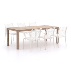 Apple Bee Hawaii/ROUGH-S 220cm dining tuinset 7-delig stapelbaar