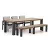 Bellagio Vezzano/ROUGH-X 240cm dining tuinset met bank 5-delig