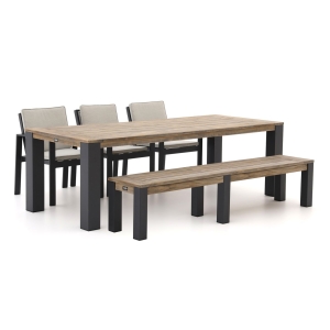 Bellagio Vezzano/ROUGH-X 240cm dining tuinset met bank 5-delig