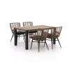 Intenso Asti/ROUGH-S 160cm dining tuinset 5-delig