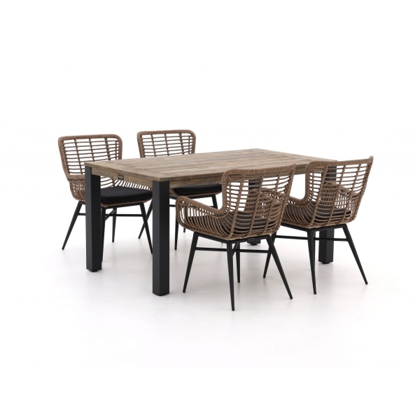 Intenso Asti/ROUGH-S 160cm dining tuinset 5-delig