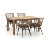 Intenso Asti/ROUGH-S 160cm dining tuinset 5-delig