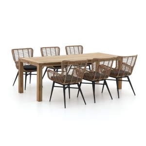 Intenso Asti/ROUGH-S 220cm dining tuinset 7-delig