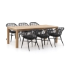 Intenso Azora/ROUGH-S 220cm dining tuinset 7-delig