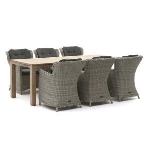 Intenso Milano/ROUGH-S 220cm dining tuinset 7-delig