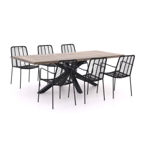 Manifesto Mussa/Montorio 220cm dining tuinset 7-delig stapelbaar